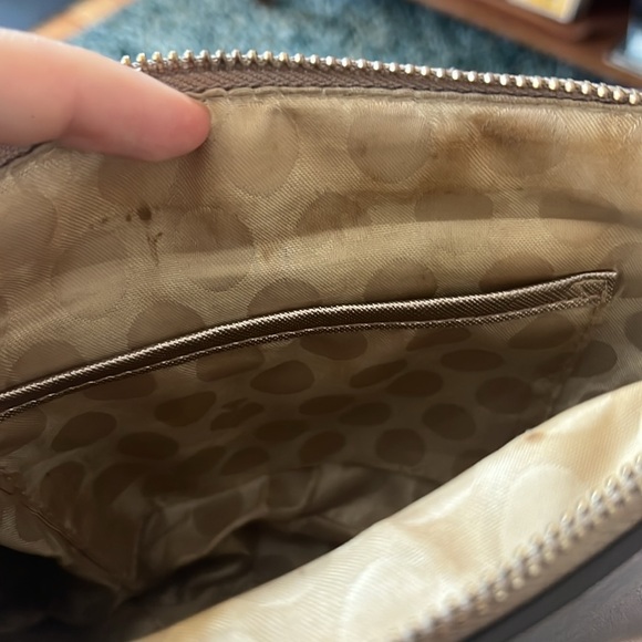 Kate Spade Blush Pink Glittery Rose Gold Long Shoulder Purse - Picture 7 of 10